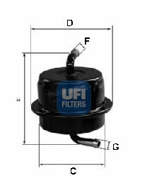 Ufi 31.565.00 Fuel filter 3156500: Buy near me in Poland at 2407.PL - Good price!