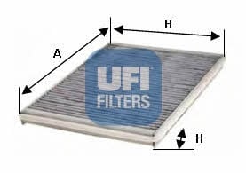 Ufi 54.116.00 Filtr kabinowy z węglem aktywnym 5411600: Dobra cena w Polsce na 2407.PL - Kup Teraz!