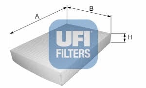 Ufi 53.157.00 Filter, interior air 5315700: Buy near me in Poland at 2407.PL - Good price!