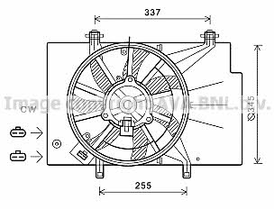 AVA FD7559 Hub, engine cooling fan wheel FD7559: Buy near me in Poland at 2407.PL - Good price!
