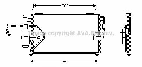 AVA DU5037 Радиатор кондиционера (Конденсатор) DU5037: Отличная цена - Купить в Польше на 2407.PL!