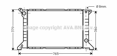 AVA FD2203 Радіатор охолодження двигуна FD2203: Приваблива ціна - Купити у Польщі на 2407.PL!