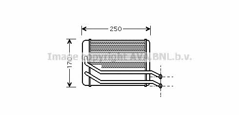 AVA HY6118 Heat exchanger, interior heating HY6118: Buy near me in Poland at 2407.PL - Good price!