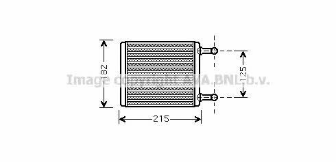 AVA MS6442 Heat exchanger, interior heating MS6442: Buy near me in Poland at 2407.PL - Good price!
