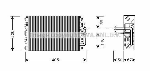 AVA MSV019 Air conditioner evaporator MSV019: Buy near me in Poland at 2407.PL - Good price!