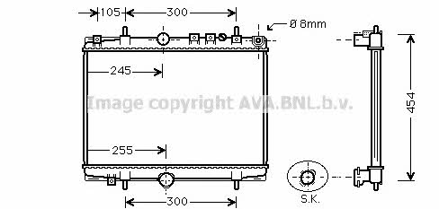 AVA PE2234 Radiator, engine cooling PE2234: Buy near me in Poland at 2407.PL - Good price!