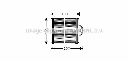 AVA SZ6093 Heat exchanger, interior heating SZ6093: Buy near me in Poland at 2407.PL - Good price!