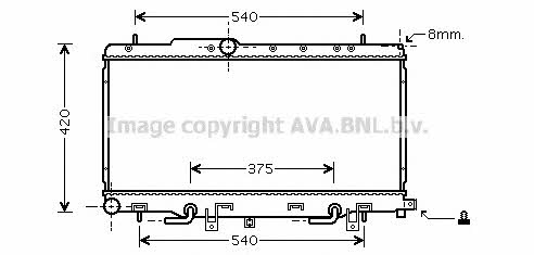 AVA SU2056 Radiator, engine cooling SU2056: Buy near me in Poland at 2407.PL - Good price!