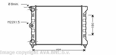 AVA VW2039 Радіатор охолодження двигуна VW2039: Приваблива ціна - Купити у Польщі на 2407.PL!