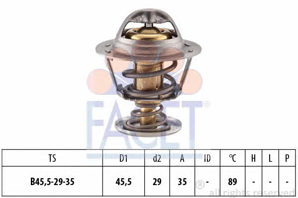 Facet 7.8389S Thermostat, coolant 78389S: Buy near me in Poland at 2407.PL - Good price!
