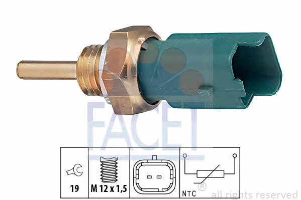 Facet 7.3261 Датчик температуры охлаждающей жидкости 73261: Купить в Польше - Отличная цена на 2407.PL!