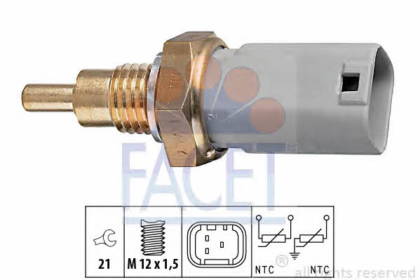 Facet 7.3277 Coolant temperature sensor 73277: Buy near me at 2407.PL in Poland at an Affordable price!