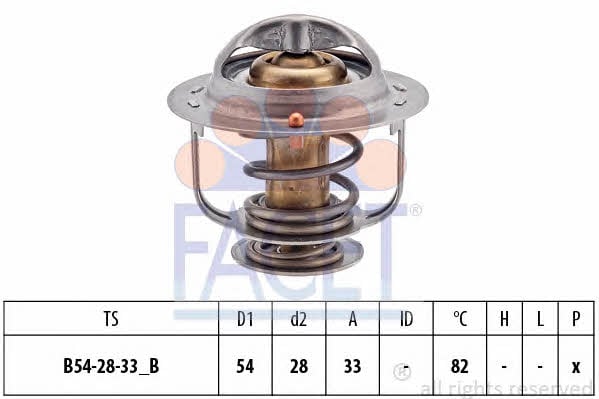 Facet 7.8462S Thermostat, coolant 78462S: Buy near me in Poland at 2407.PL - Good price!