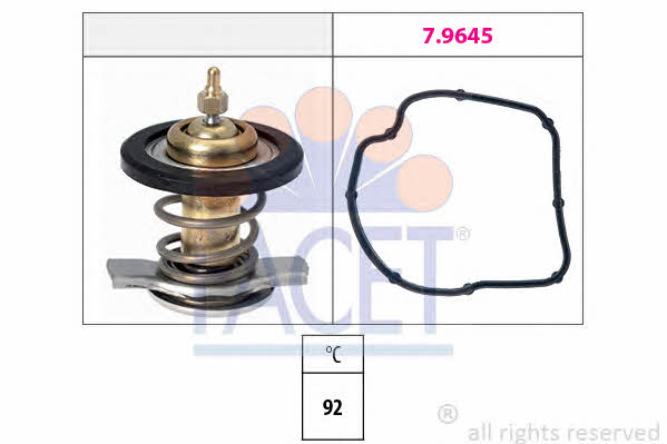 Facet 7.8590 Thermostat, coolant 78590: Buy near me in Poland at 2407.PL - Good price!