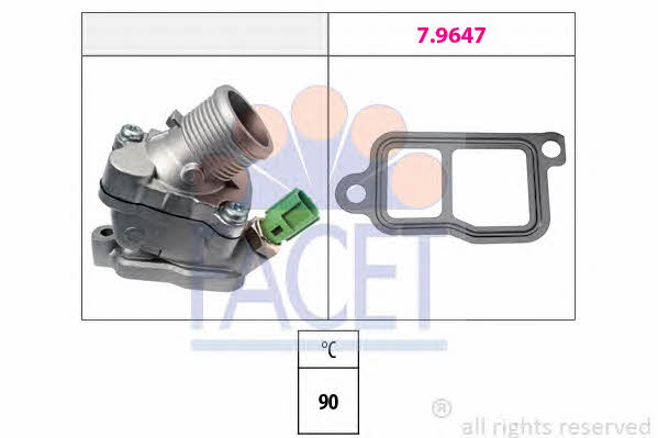 Facet 7.8606 Thermostat, coolant 78606: Buy near me at 2407.PL in Poland at an Affordable price!