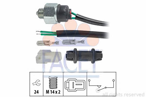 Facet 7.6225 Reverse gear sensor 76225: Buy near me at 2407.PL in Poland at an Affordable price!