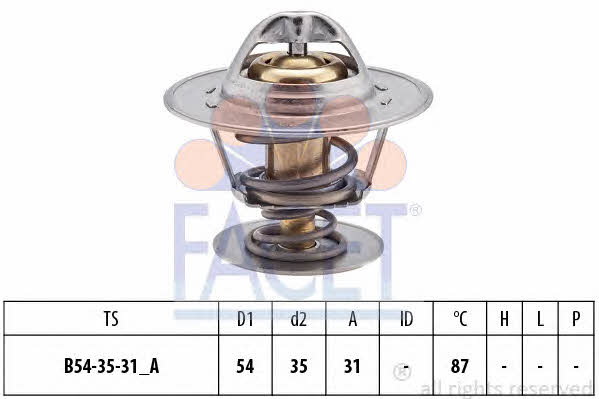 Facet 7.8223S Thermostat, coolant 78223S: Buy near me in Poland at 2407.PL - Good price!