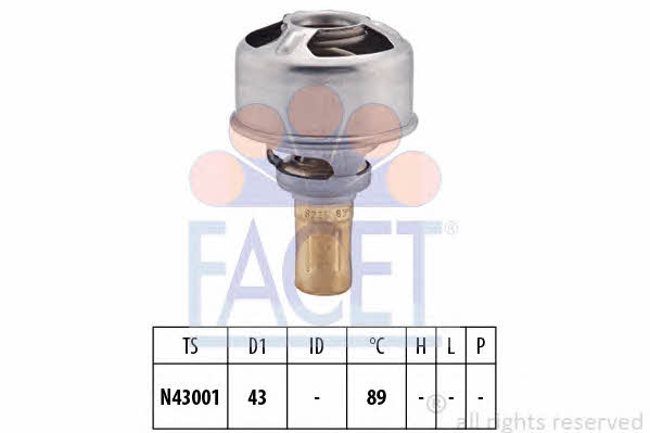 Facet 7.8246 Thermostat, coolant 78246: Buy near me in Poland at 2407.PL - Good price!