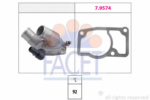 Facet 7.8344 Thermostat, coolant 78344: Buy near me at 2407.PL in Poland at an Affordable price!