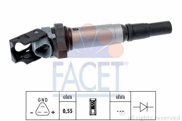 Facet 9.6507 Ignition coil 96507: Buy near me in Poland at 2407.PL - Good price!