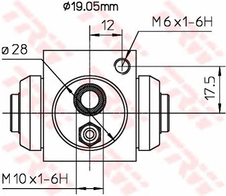 TRW BWD119A Wheel Brake Cylinder BWD119A: Buy near me in Poland at 2407.PL - Good price!
