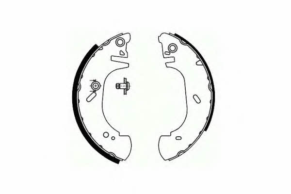 SCT SS 541 Parking brake shoes SS541: Buy near me in Poland at 2407.PL - Good price!