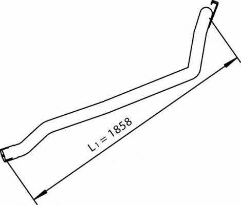 Dinex 28717 Exhaust pipe 28717: Buy near me in Poland at 2407.PL - Good price!