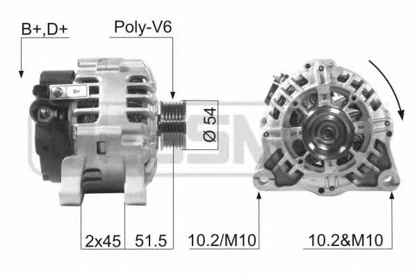 Era 210016 Alternator 210016: Dobra cena w Polsce na 2407.PL - Kup Teraz!