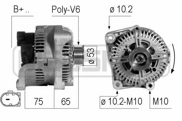 Era 210735 Alternator 210735: Buy near me in Poland at 2407.PL - Good price!