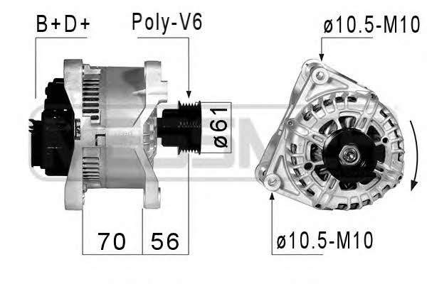 Era 210825 Alternator 210825: Buy near me at 2407.PL in Poland at an Affordable price!