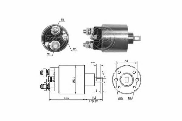 Era 227375 Solenoid switch, starter 227375: Buy near me in Poland at 2407.PL - Good price!