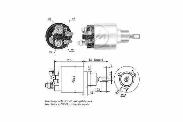 Era 227502 Solenoid switch, starter 227502: Buy near me in Poland at 2407.PL - Good price!