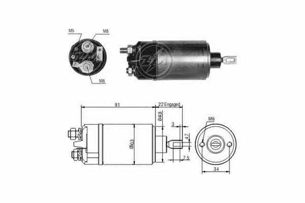 Era 227563 Magnetschalter anlasser 227563: Bestellen Sie in Polen zu einem guten Preis bei 2407.PL!