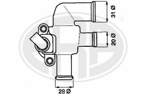 Era 350022 Thermostat, coolant 350022: Buy near me at 2407.PL in Poland at an Affordable price!