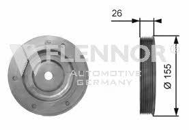 Flennor FVD99542 Pulley crankshaft FVD99542: Buy near me in Poland at 2407.PL - Good price!