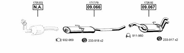  CI091420 Exhaust system CI091420: Buy near me in Poland at 2407.PL - Good price!