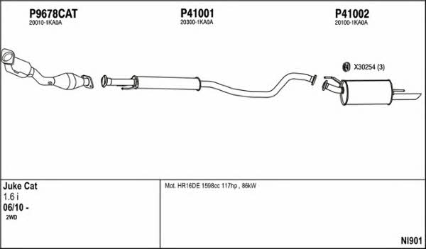 Fenno NI901 Exhaust system NI901: Buy near me in Poland at 2407.PL - Good price!
