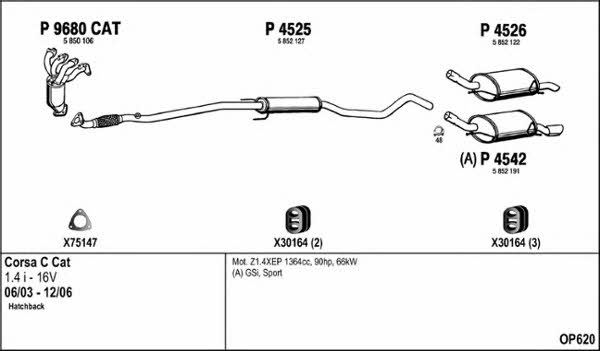  OP620 Abgasanlage OP620: Kaufen Sie zu einem guten Preis in Polen bei 2407.PL!