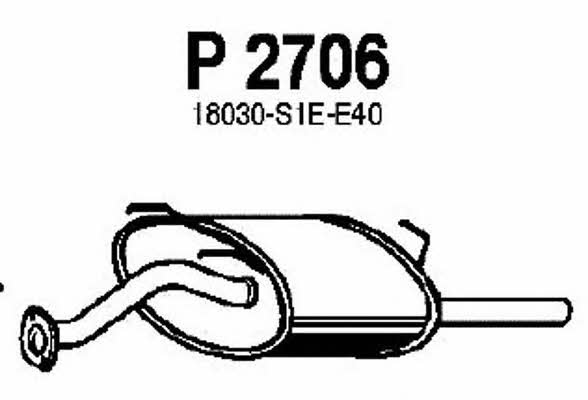 Fenno P2706 Tłumik, część tylna P2706: Dobra cena w Polsce na 2407.PL - Kup Teraz!