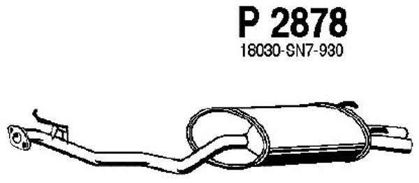 Fenno P2878 Глушитель, задняя часть P2878: Отличная цена - Купить в Польше на 2407.PL!