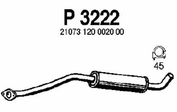 Fenno P3222 Глушитель, средняя часть P3222: Отличная цена - Купить в Польше на 2407.PL!