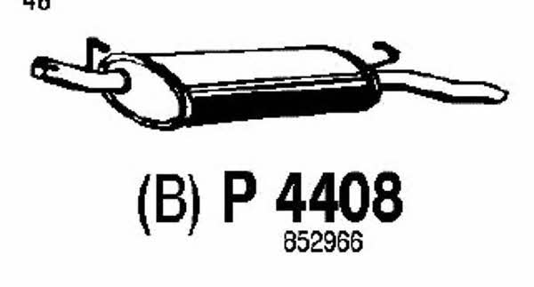 Fenno P4408 Tłumik, część tylna P4408: Dobra cena w Polsce na 2407.PL - Kup Teraz!