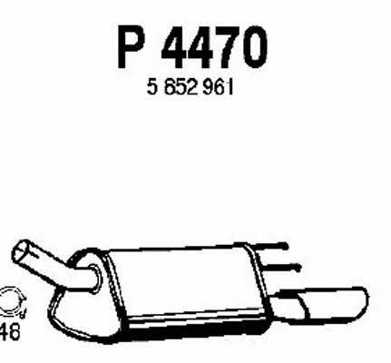 Fenno P4470 Глушник, задня частина P4470: Приваблива ціна - Купити у Польщі на 2407.PL!