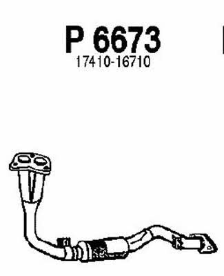 Fenno P6673 Exhaust pipe P6673: Buy near me in Poland at 2407.PL - Good price!