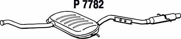 Fenno P7782 Глушитель, задняя часть P7782: Отличная цена - Купить в Польше на 2407.PL!