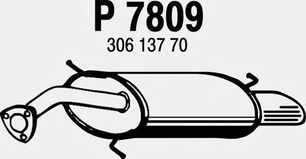 Fenno P7809 Глушитель, задняя часть P7809: Купить в Польше - Отличная цена на 2407.PL!