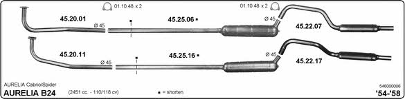  546000006 Abgasanlage 546000006: Kaufen Sie zu einem guten Preis in Polen bei 2407.PL!