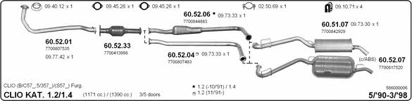 Imasaf 566000006 Exhaust system 566000006: Buy near me in Poland at 2407.PL - Good price!