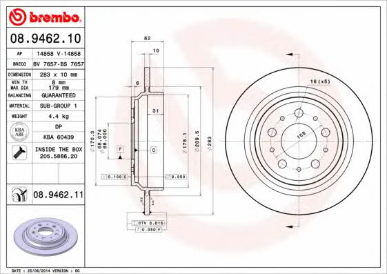 Breco BS 7657 Tarcza hamulcowa tylna, niewentylowana BS7657: Dobra cena w Polsce na 2407.PL - Kup Teraz!