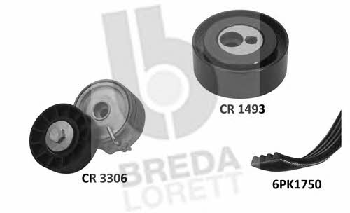 Breda lorett KCA 0006 Drive belt kit KCA0006: Buy near me in Poland at 2407.PL - Good price!
